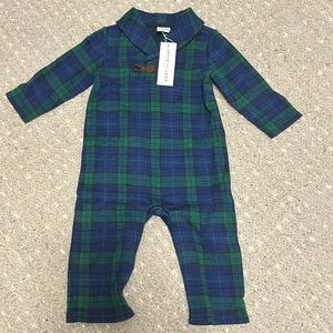 Janie and Jack boys holiday onesie outfit 6-12 months.